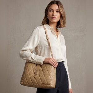 Steve Madden Olive Quilted Handbag